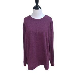 Orvis Women's Crewneck Sweater M Medium Soft Modal Blend Long Sleeves Purple